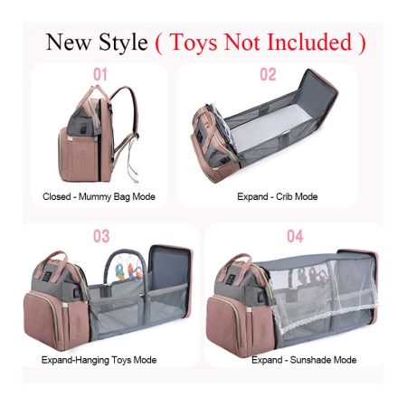 Folding-Mommy-Bag-Lightweight-Portable-Folding-Crib-Bed-Large-capacity-Baby-Backpack-Female-Mommy-Outting-Bag-2